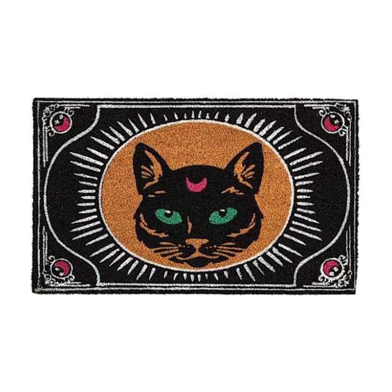 Witch-Themed Halloween Door mat 20×32in, Gothic Rug, Halloween Welcome Mat For Front Door Porch Home Decor