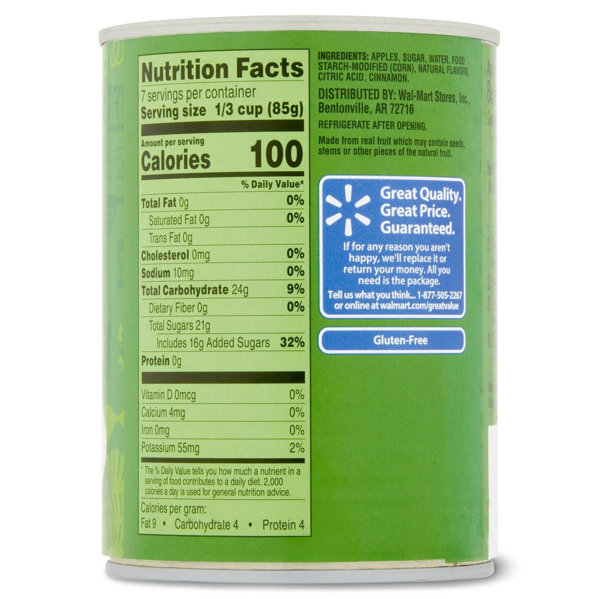 Great Value Apple Pie Filling or Topping, 21 oz