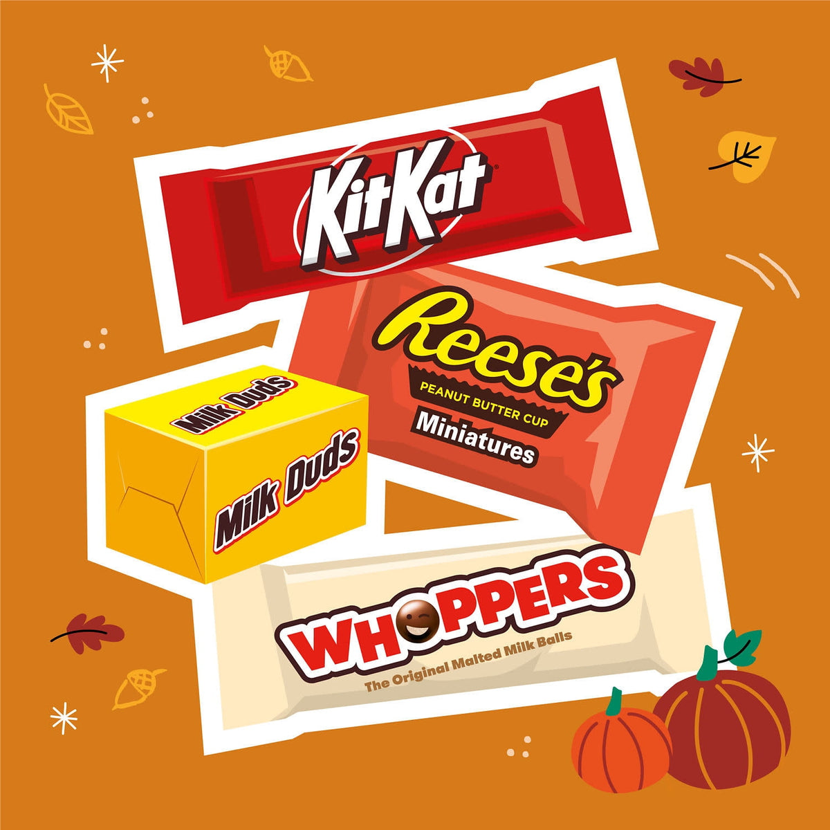 Hershey Assorted, Halloween Candy Variety Bag, 16.38 oz (55 Pieces)