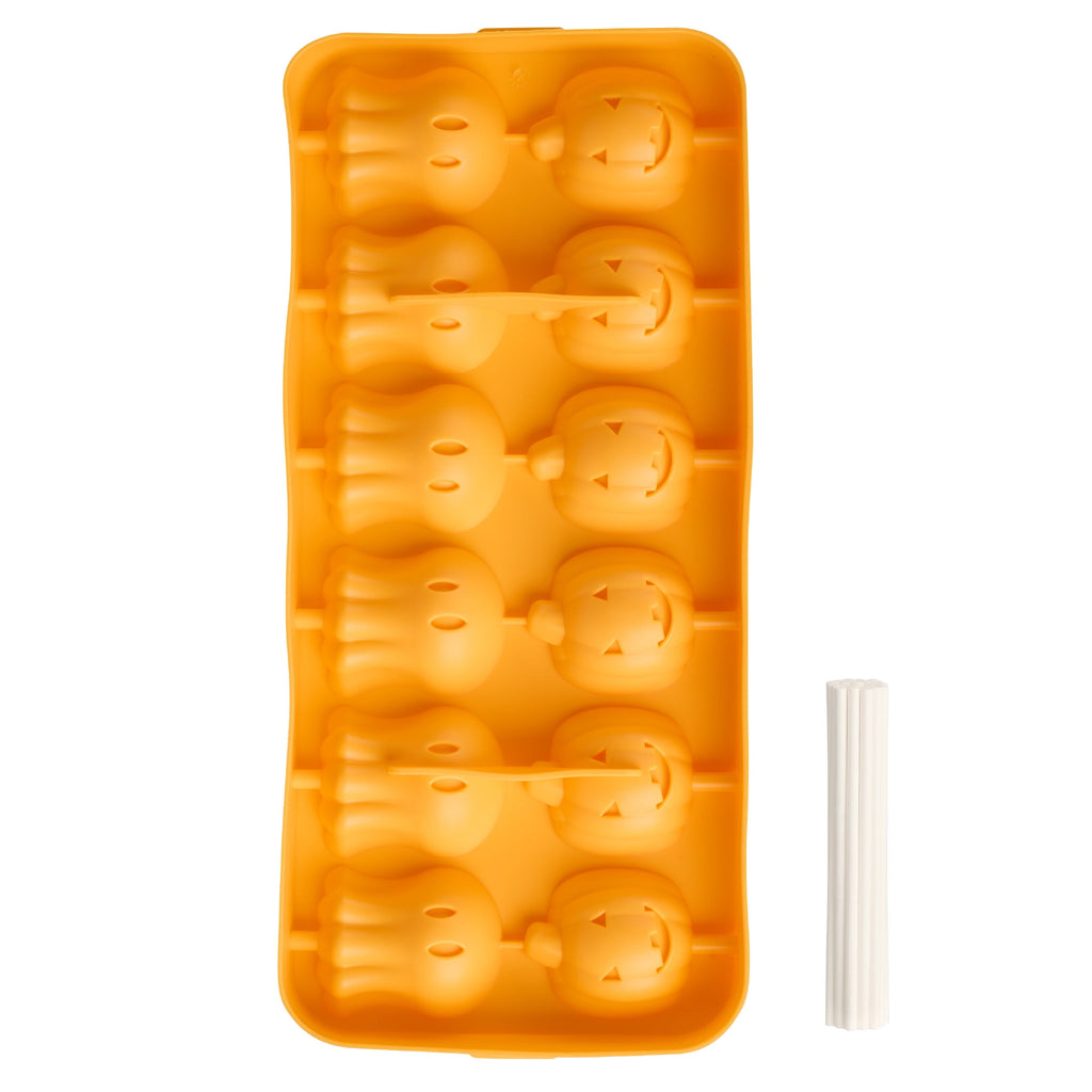 Way To Celebrate 12 Cavity Silicone Cake Pop Pan, Orange