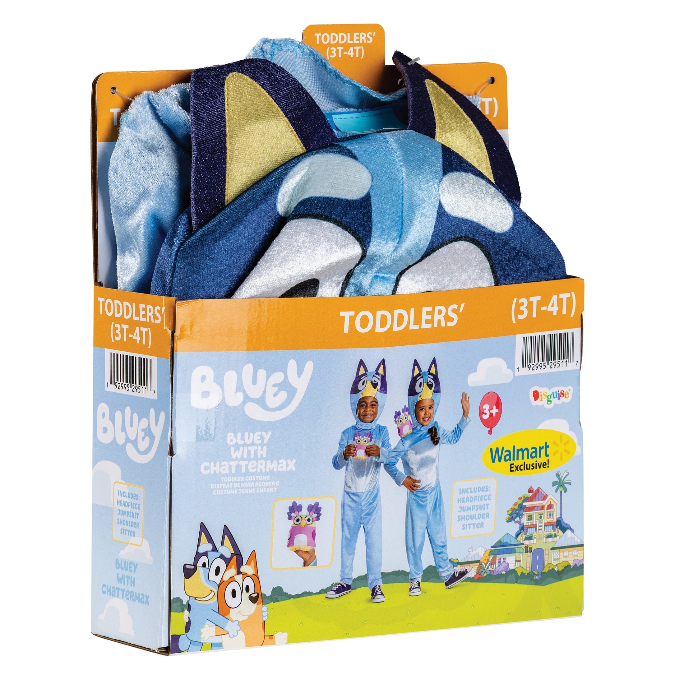 Bluey 'Bluey' Halloween Costume for Children, Girls Size S (6/6X), by Disguise