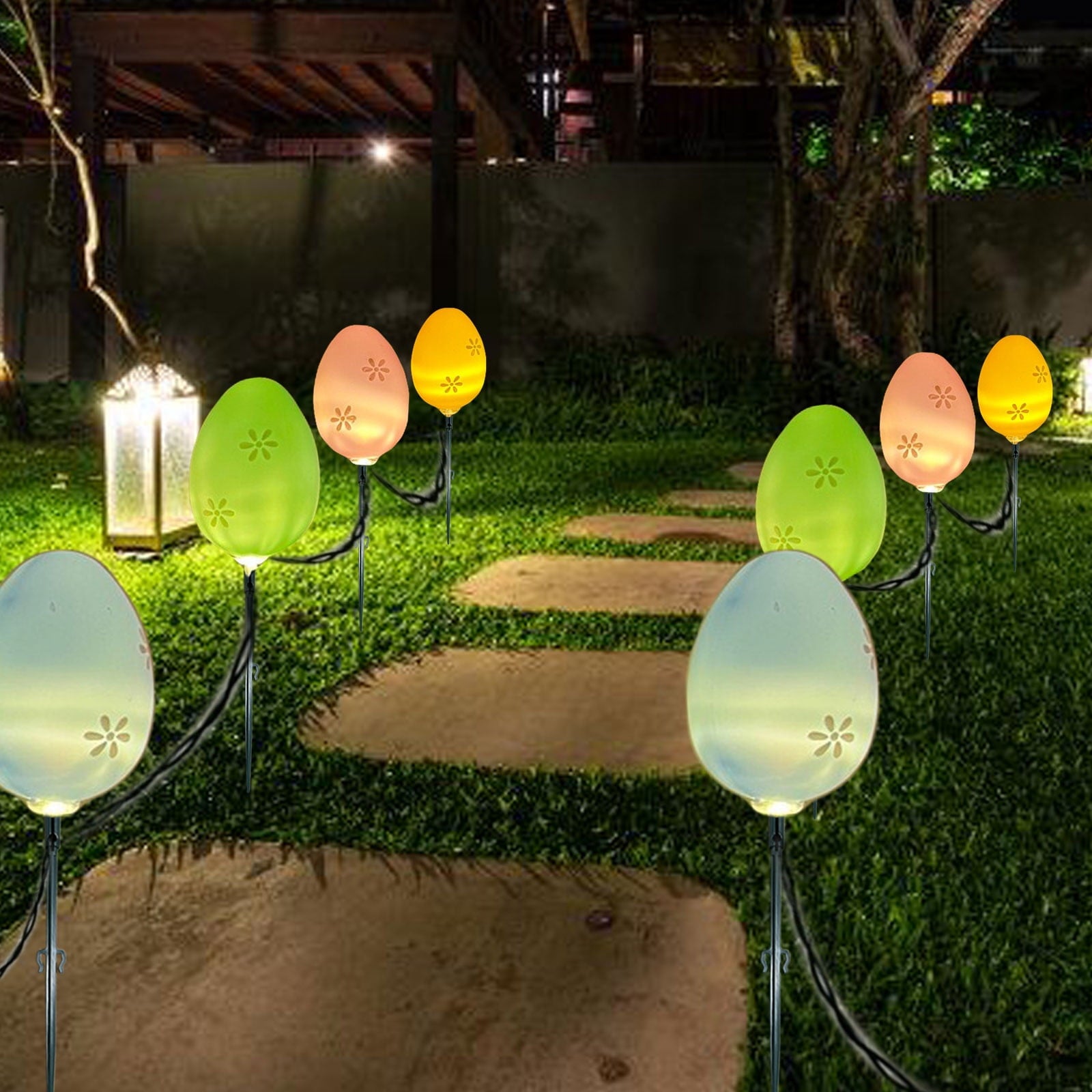 Stijggn 10 Easter Lights Outdoor Easter Decor LED Bunny Lights Plug in Easter Lights String for Indoor Outdoor Spring Decor & Easter Decor