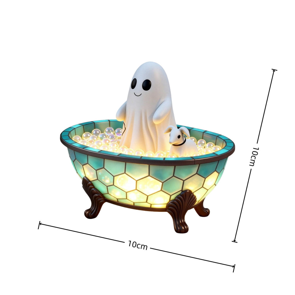 Ghost Night Light Halloween Decorations Bedside Night Light with Tap Control, Dimmable Nursery Decor Lamp, Fun Ghost Gift for K*ids, Halloween Room Decor, Ghost Lamp