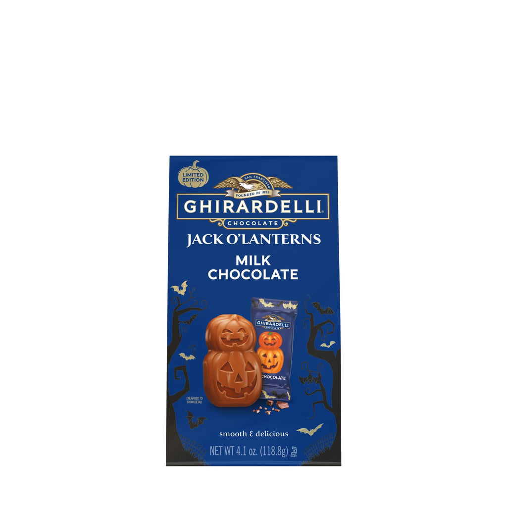 GHIRARDELLI Milk Chocolate Jack O' Lanterns, 4.1 oz Bag