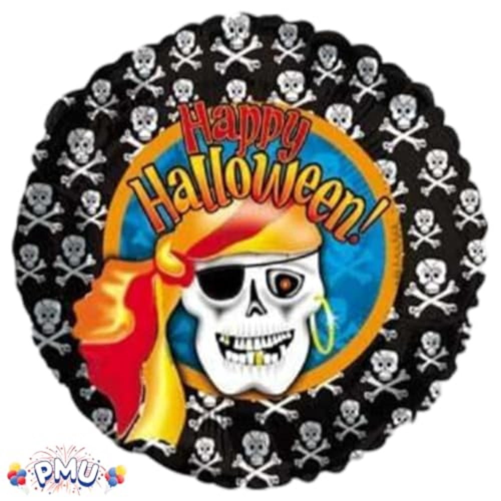 PMU Halloween Flying Ghost 24 Inch Mylar-Foil Balloon (10/pkg) Pkg/1