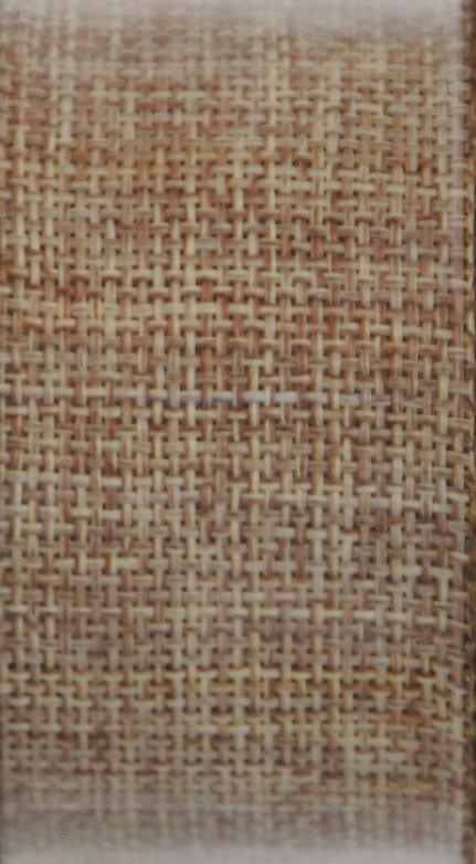 Offray Ribbon, Torrid Orange 1 1/2 inch Woven Burlap Woven Ribbon, 9 feet
