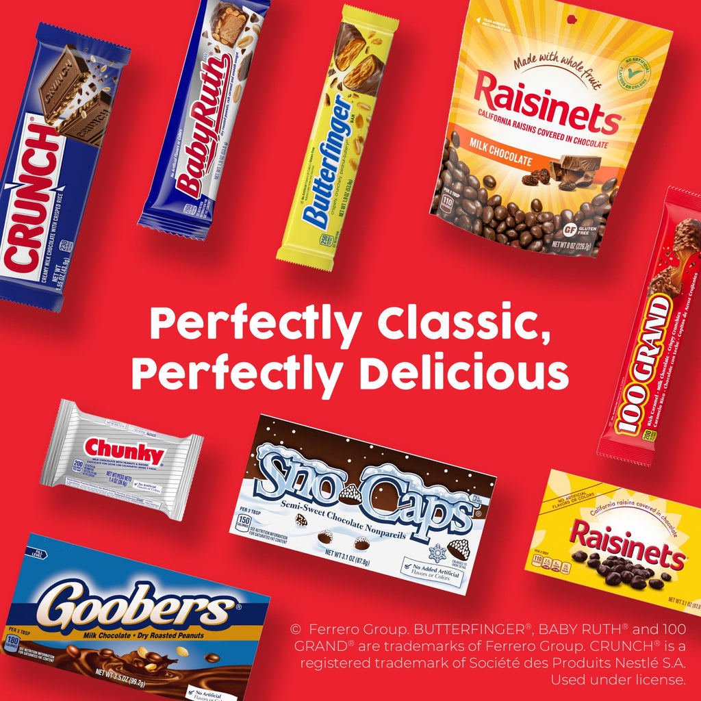 (3 pack) Butterfinger, CRUNCH, Baby Ruth & More Halloween Candy Chocolate-y, 36.9 oz