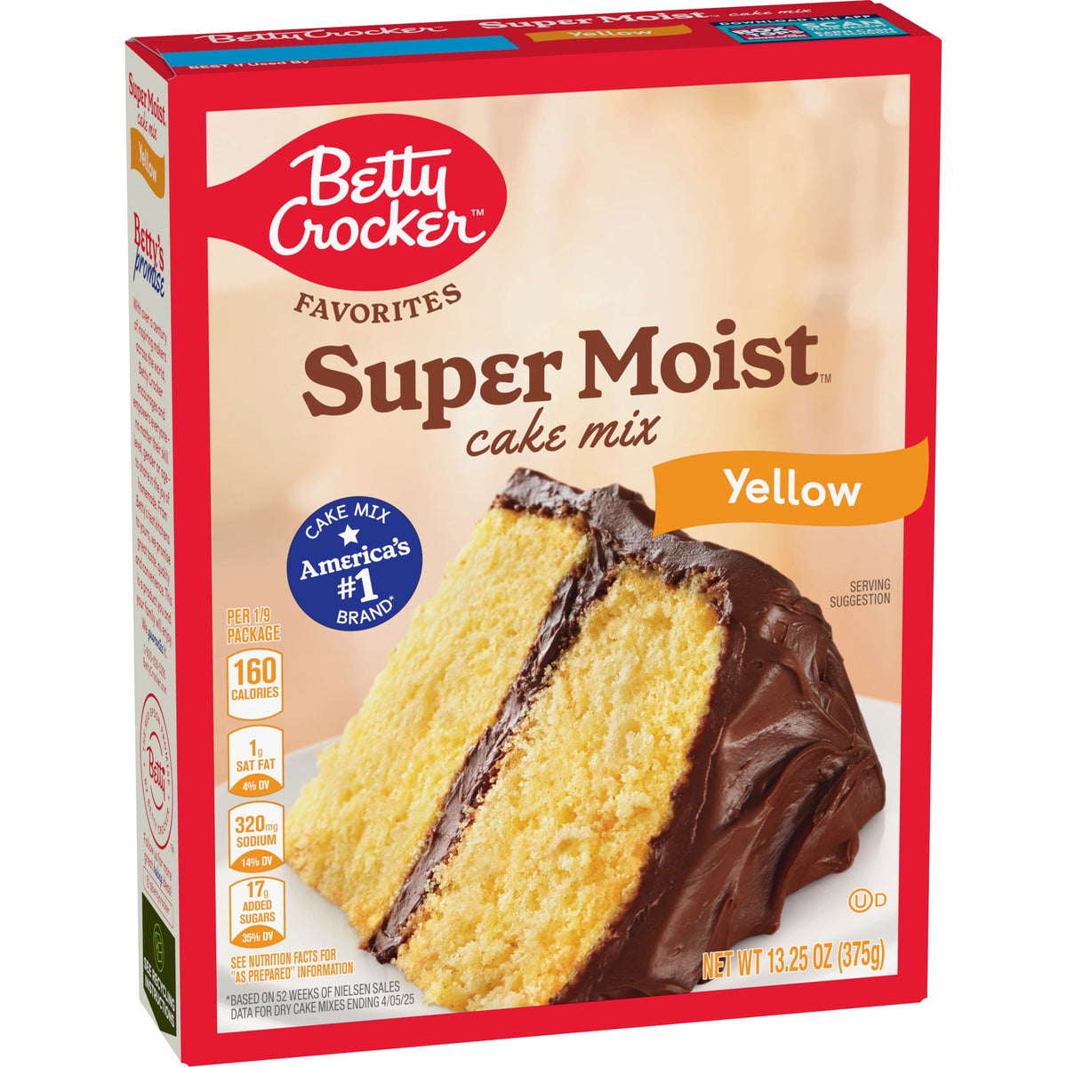 Betty Crocker Favorites Super Moist Yellow Cake Mix, 13.25 oz