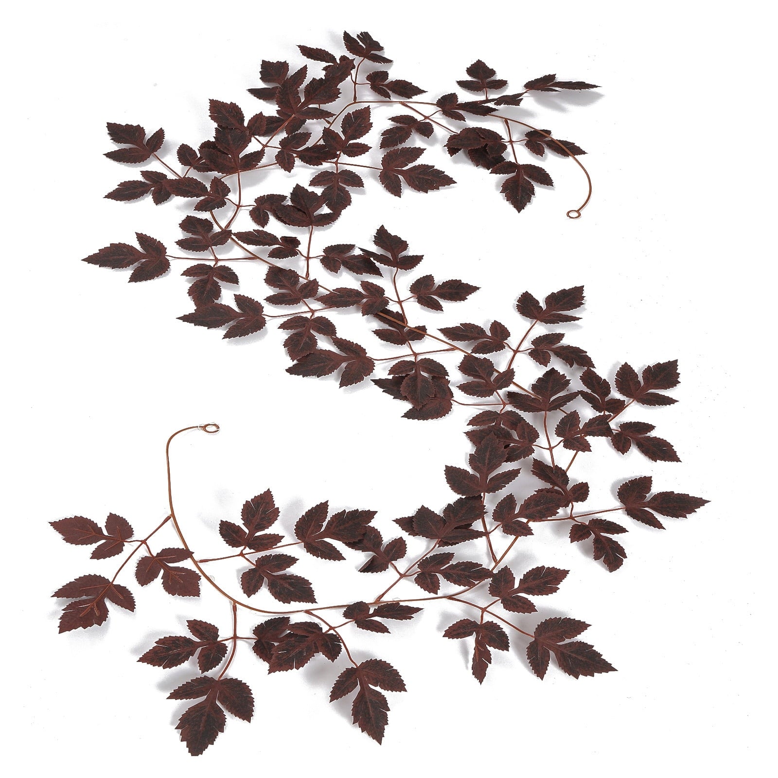 WKSCLPAI Halloween Maple Leaf Garland, Fall Vine Wreaths for Autumn Festivities Decor,Seasonal Garlands for Home,Halloween & Fall Decorations