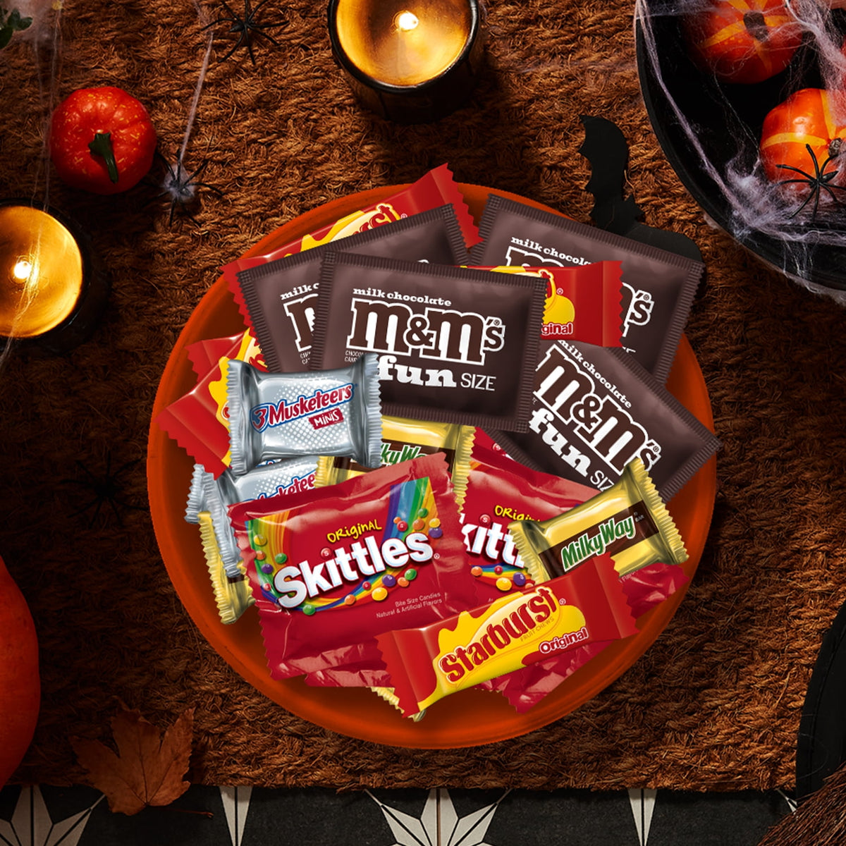 Skittles, Twix, Starburst & More Halloween Candy Variety Pack - 180 Ct Bulk Bag
