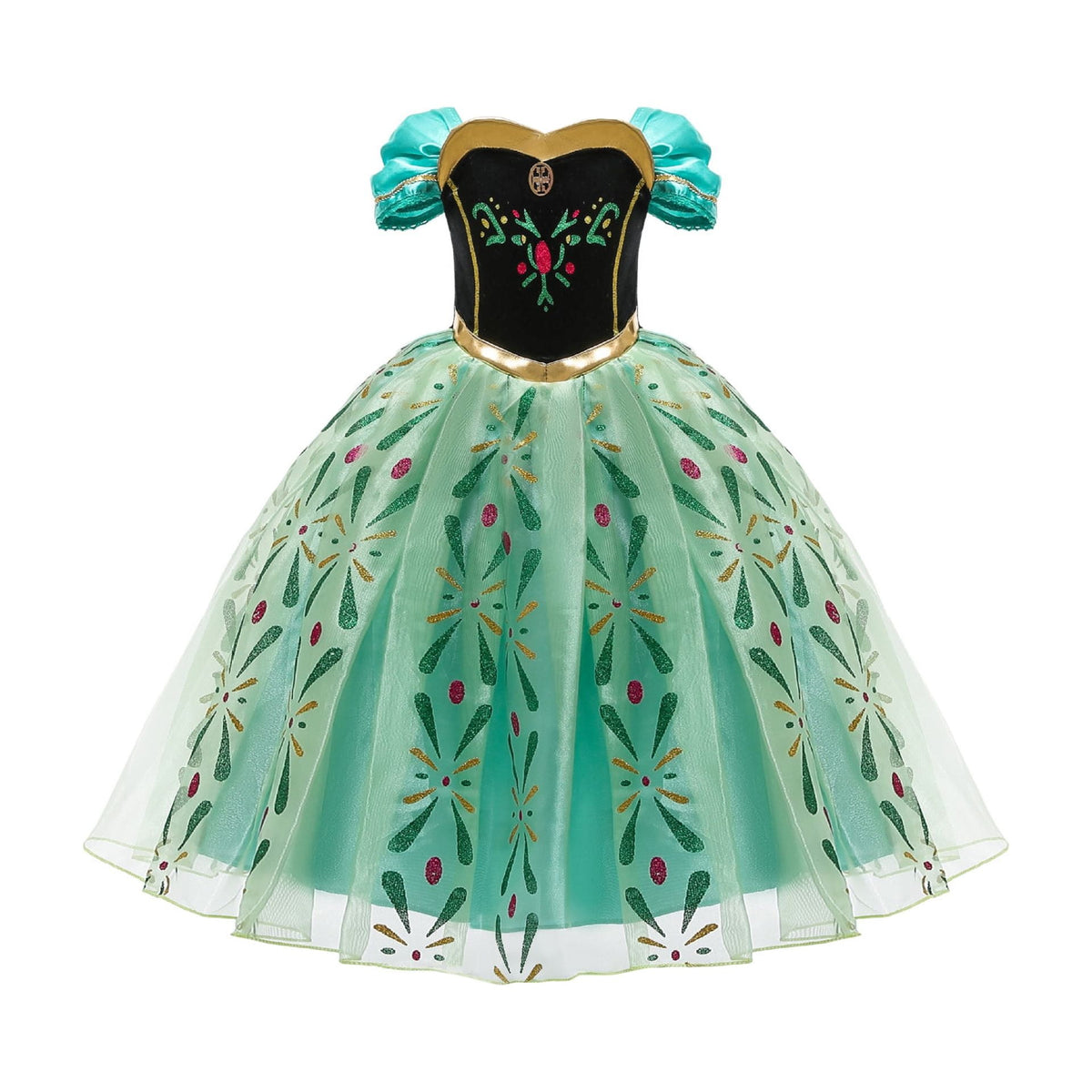Anna Costume For Girls Anna Dress Princess Costume Christmas Birthday Party Cosplay 8-9Y(A60)