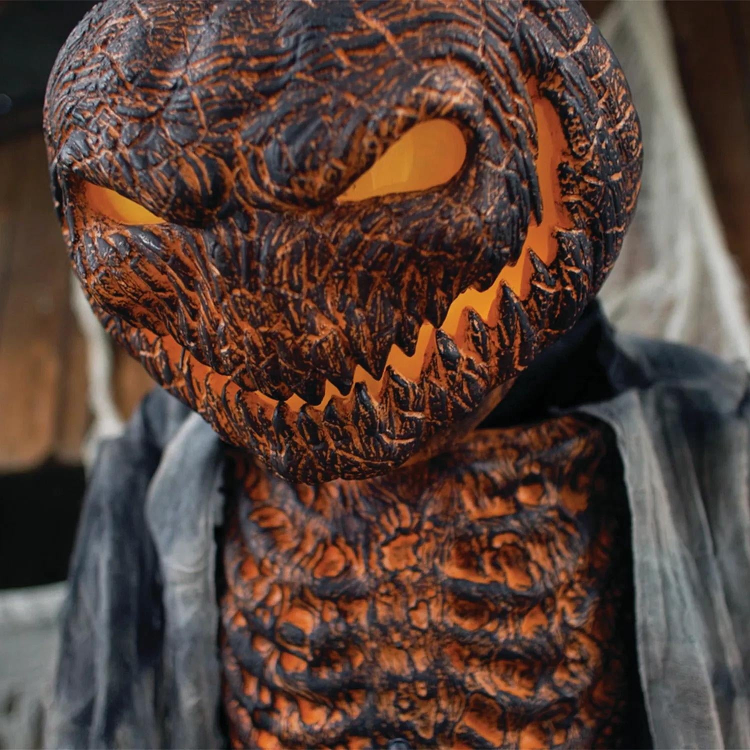 7ft. Scorched Scarecrow Animated NO FOG MACHINE Halloween Decoration