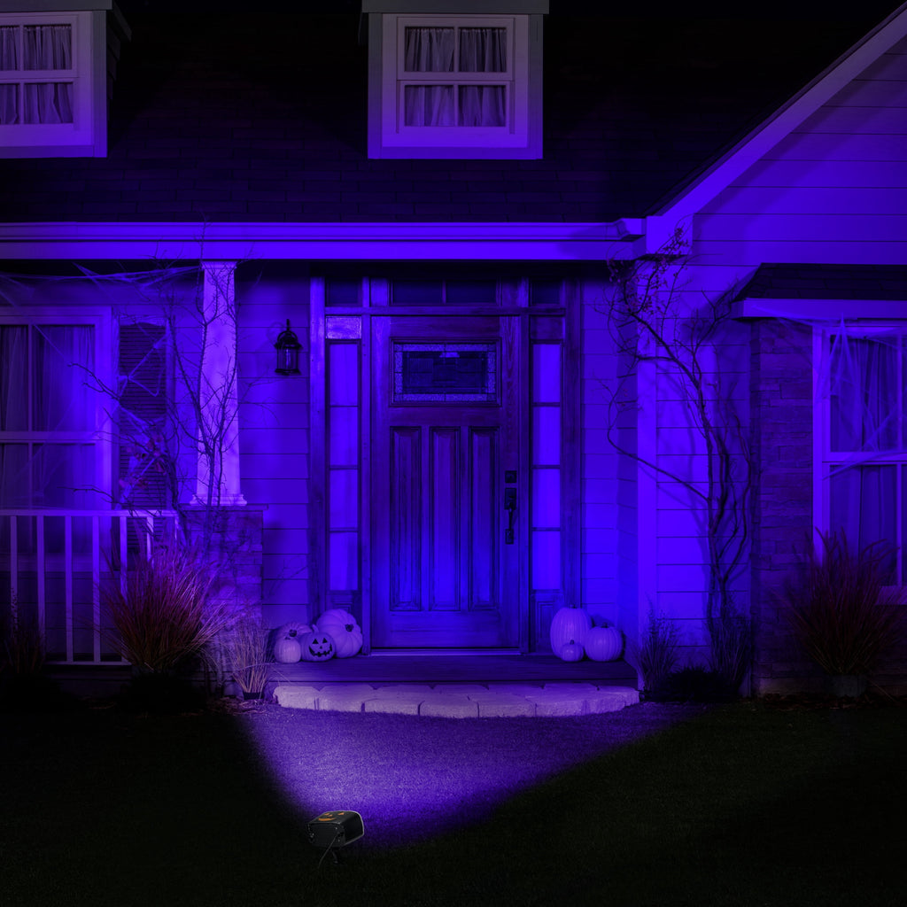 Halloween Holiday Lighting Super Plus LED Flood Light with 2 Way Switch Black Light