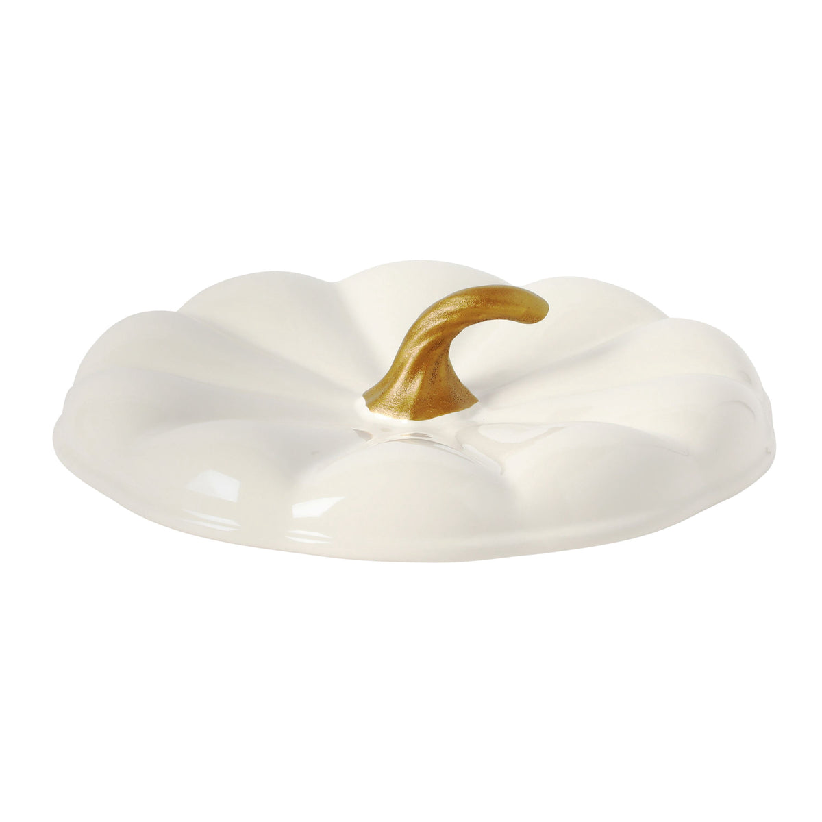 The Pioneer Woman Pumpkin Stoneware 10" Pie Dish with Lid, Linen