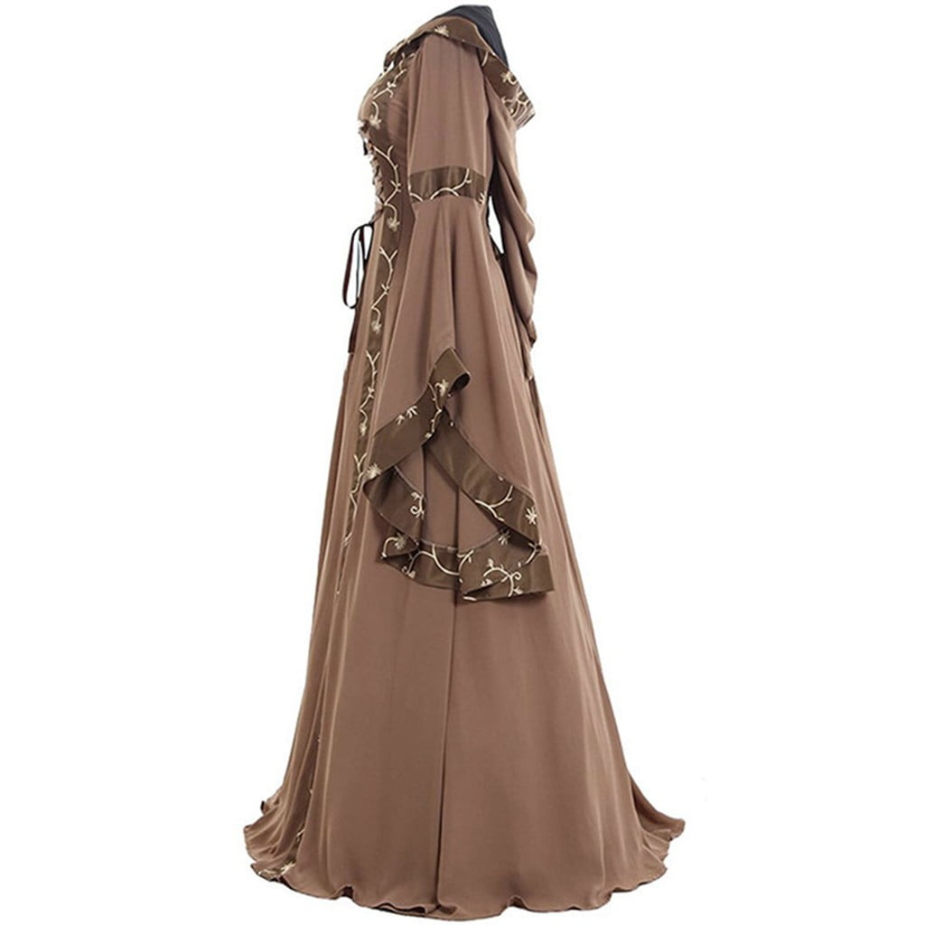Babysbule Womens Summer Dresses, Women's Vintage Celtic Medieval Floor Length Renaissance Gothic Cosplay Dress