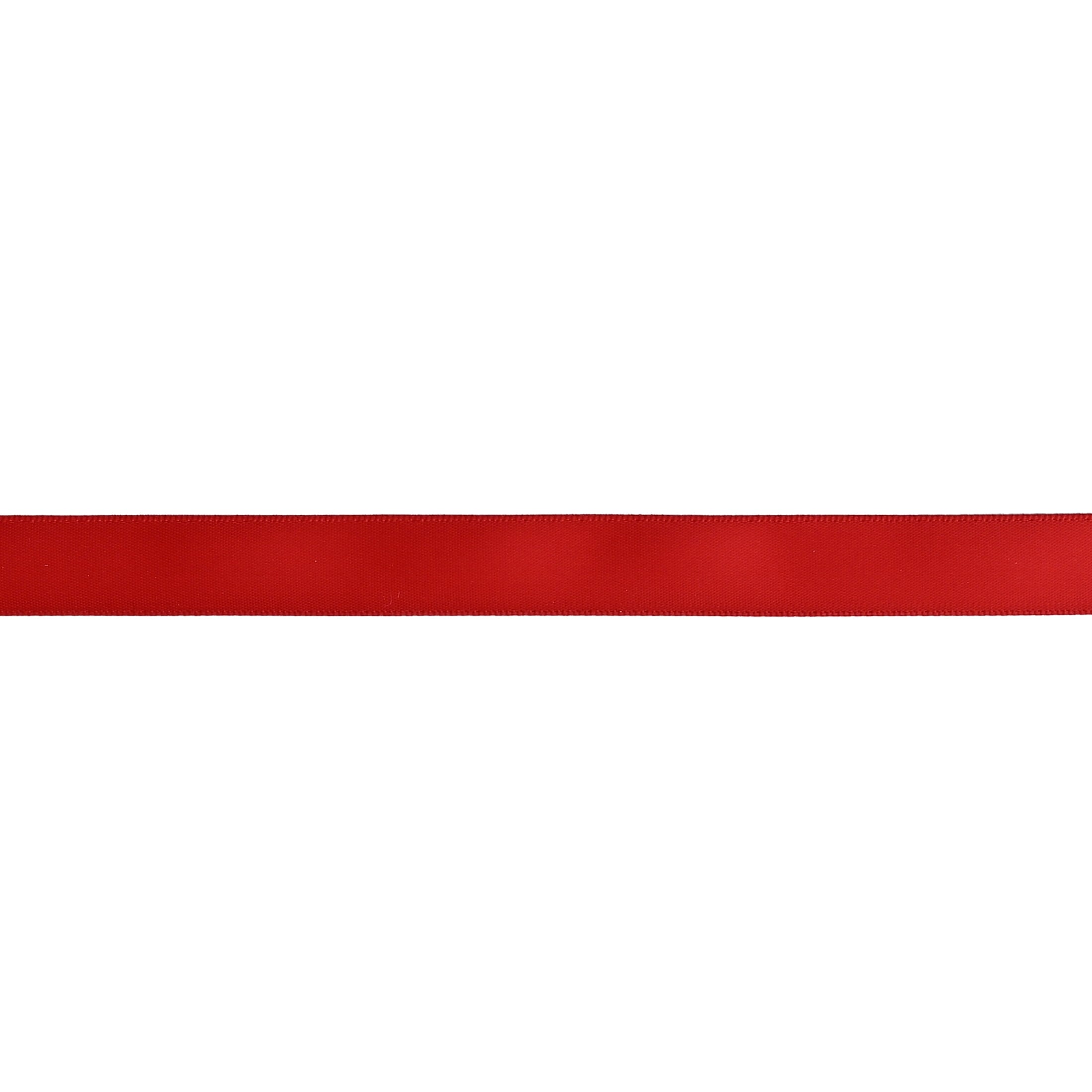 Gwen Studios 5/8" Red Satin Ribbon, 7 Yards