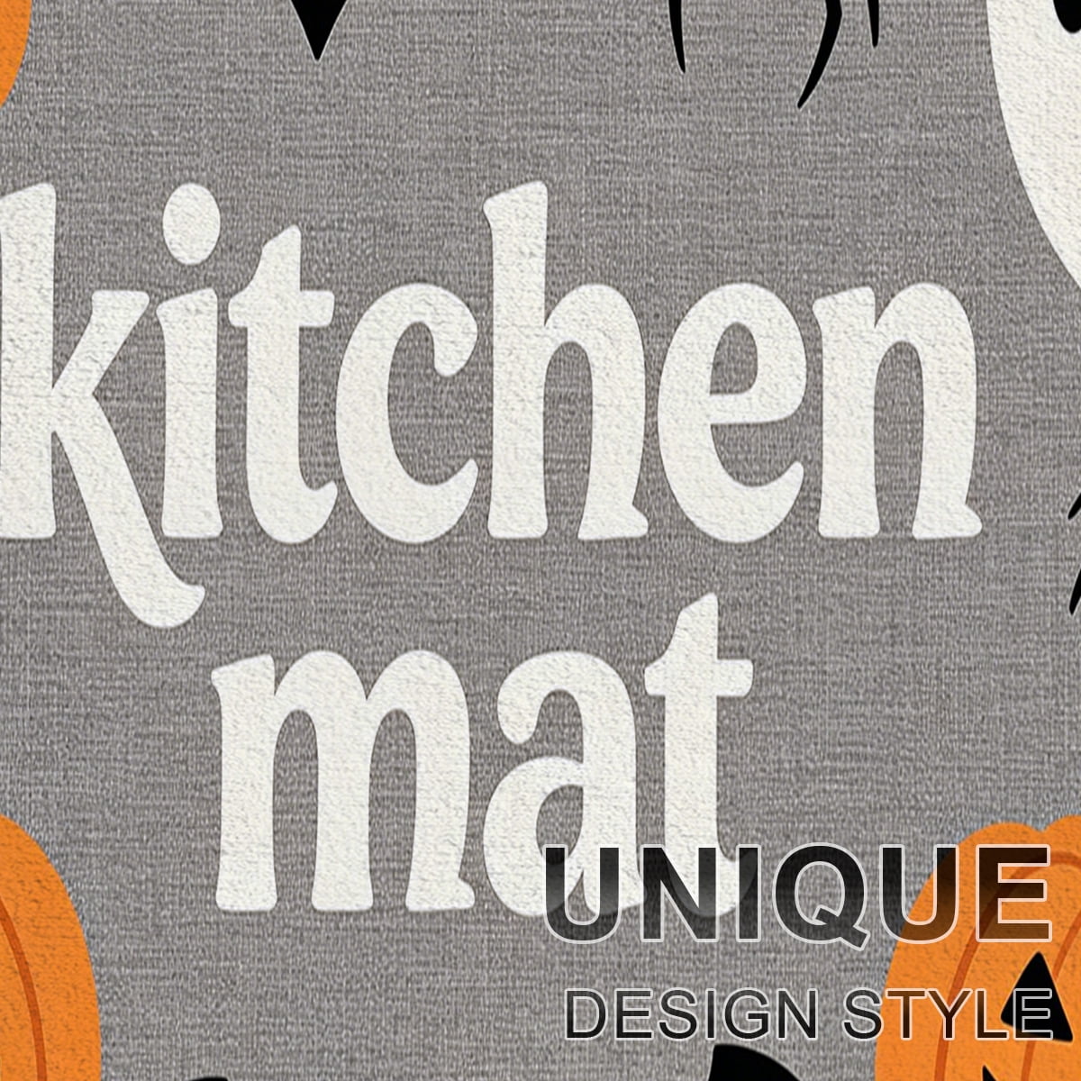 YIMEIS Halloween Pumpkin Lanterns 3Pcs Flannel Mat and Kitchen Rugs Set,Soft Non-slip,Perfect for Home Bathroom