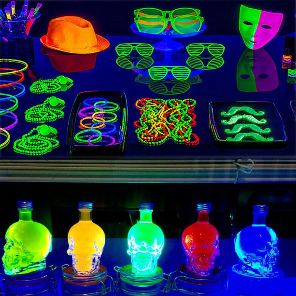 Hvxrjkn UV 48 LEDs Black Light 10W Ultraviolet Black light Bar for Room Party Decor Stage Lighting, Halloween, Body Paint, Fluorescent Poster