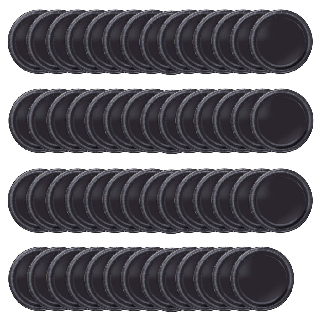55 Count 9IN Black Paper Dinner Plates by Way To Celebrate