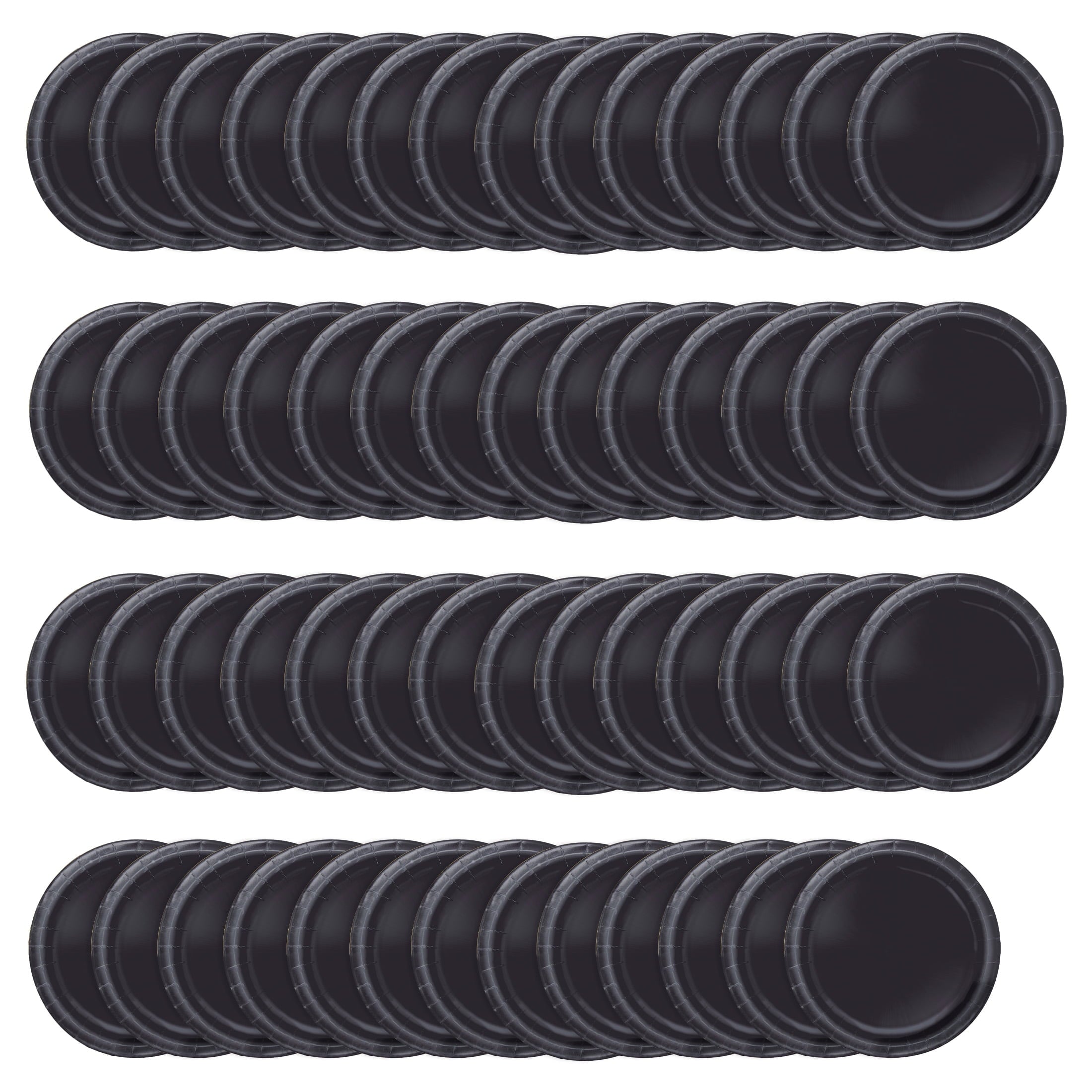 55 Count 9IN Black Paper Dinner Plates by Way To Celebrate