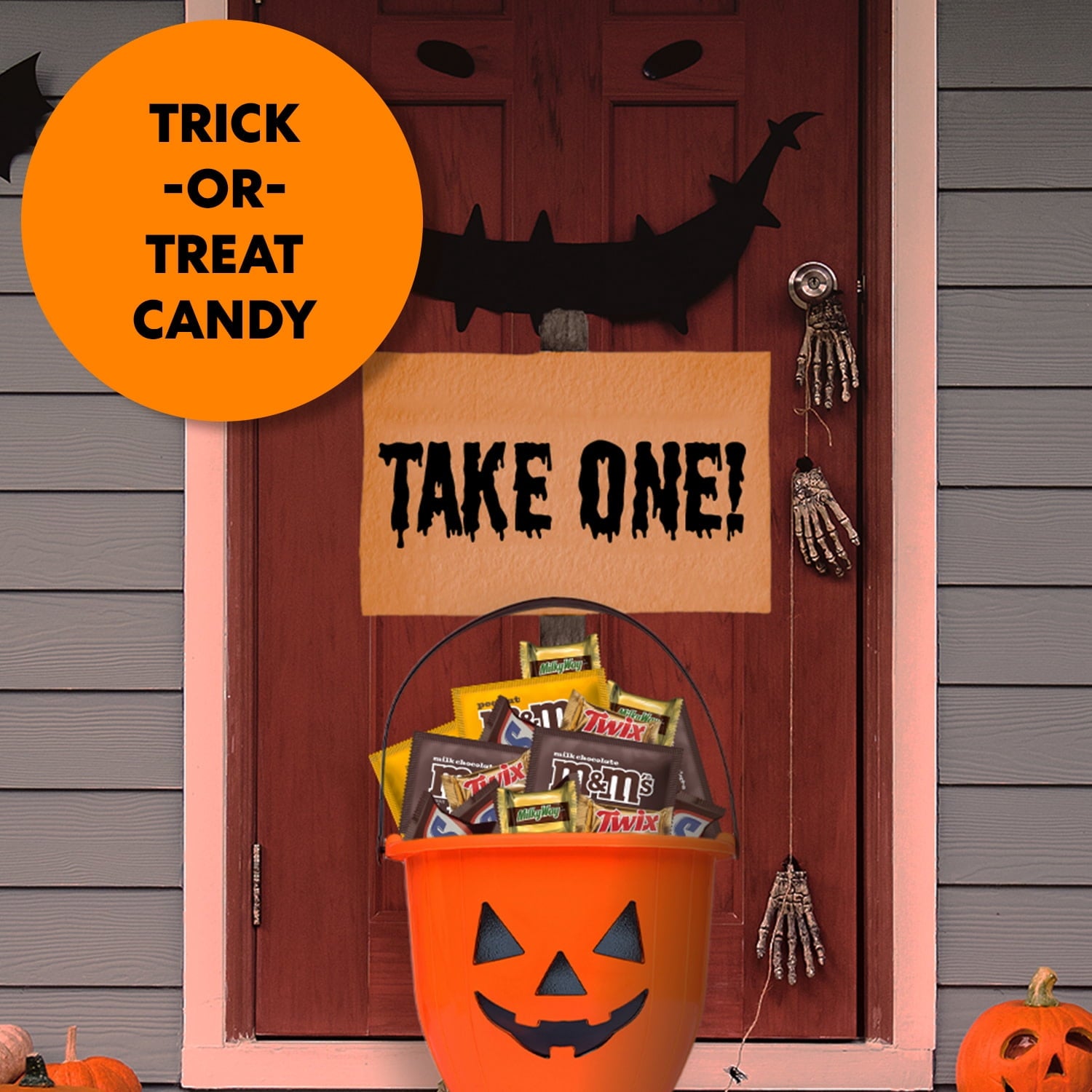 M&M's, Snickers, Twix & Milky Way Chocolate Halloween Candy Variety Pack - 120 Ct Bulk Bag