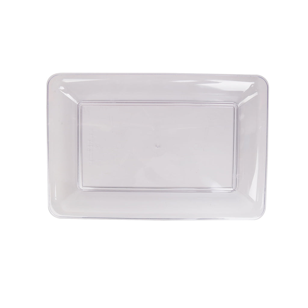 Way To Celebrate Clear Plastic Rectangular Food Tray, 18 in