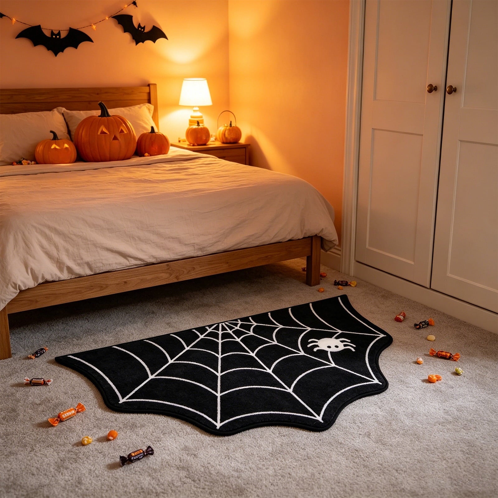 Tuvgenk Halloween Welcome Mats for Front Door indoor Outdoor Halloween Nonslip Entryway Rugs Heavy Duty Washable Gothic Funny Doormats for inside Entry