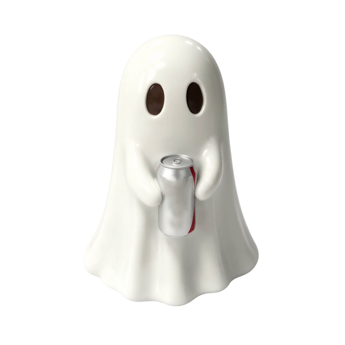 5.9" Halloween Cute Ghost Ghost Holding Coke, Ghost Coke Can Figurine Decor, Spooky Beverage Holder Figurine, Halloween Decorations For Tabletop, Party Decor (A)