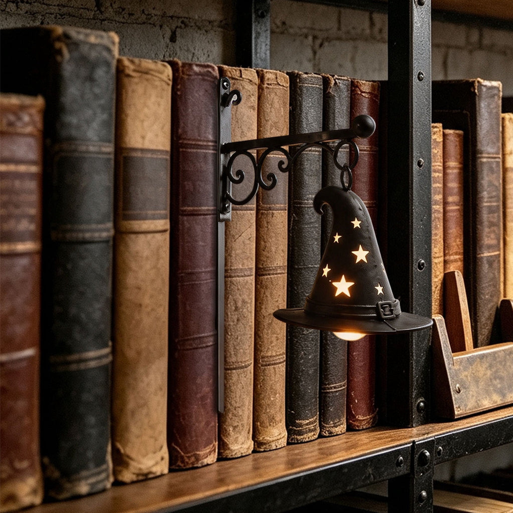 Nkmbld Halloween Bookshelf Lamp, Vintage Library Lantern Decorative Bookshelf Lighting, Hanging Ghost Lantern Book Shelf Light, Halloween Decorations Indoor