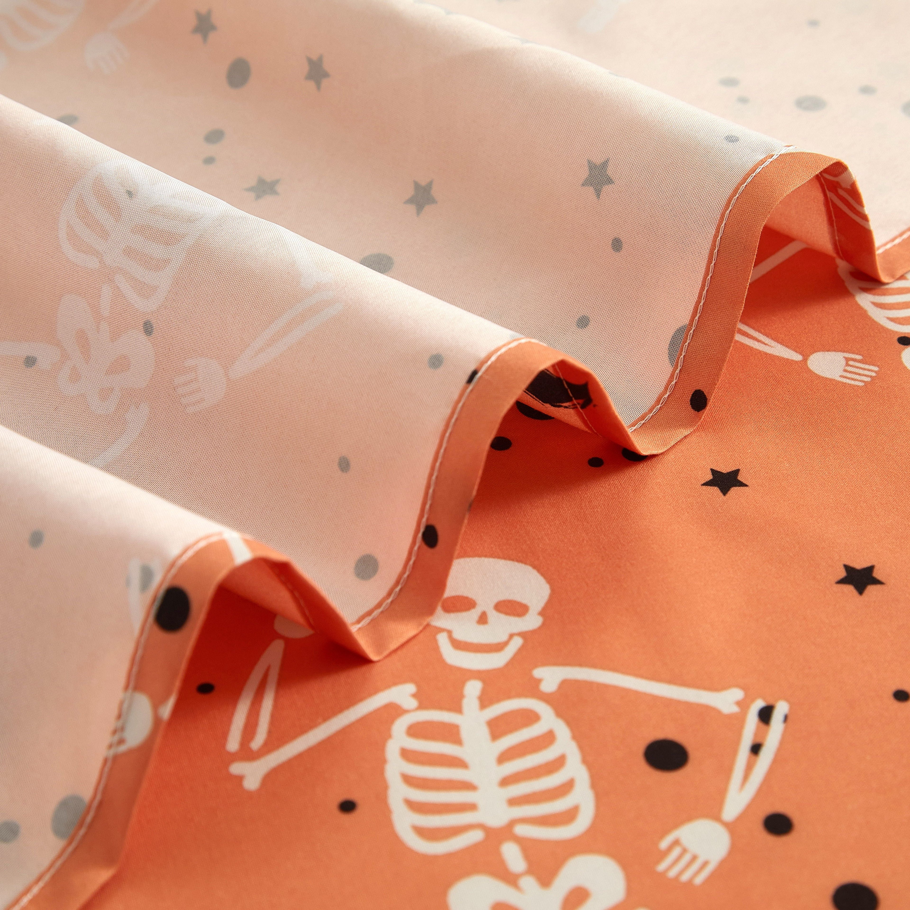 Way To Celebrate 13-Piece Shake Your Bones Shower Curtain Set with Hooks, Orange
