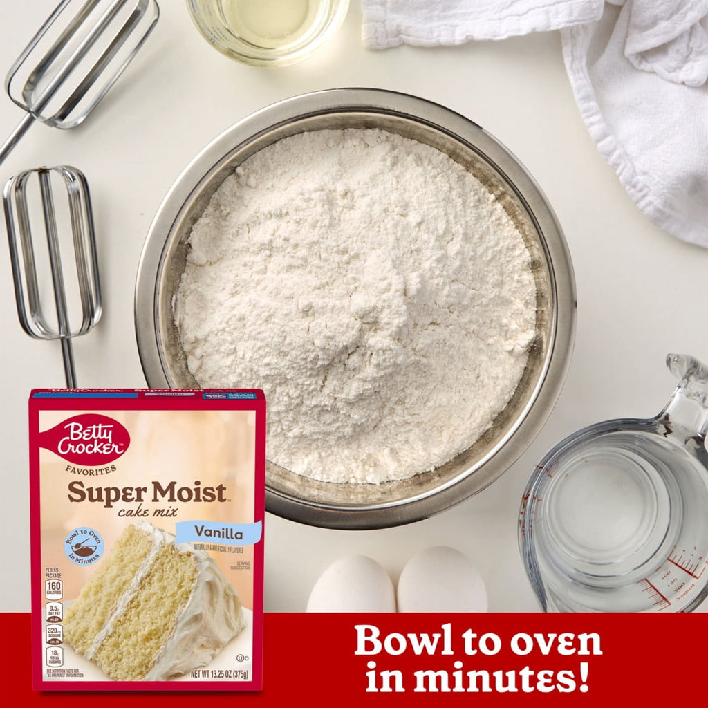 Betty Crocker Favorites Super Moist Vanilla Cake Mix, 13.25 oz