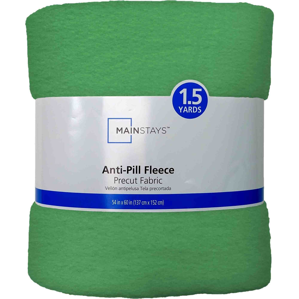 Mainstays 1.5 Yards 100% Polyester Lux Anti-pill Fleece Solids, White, 60" Wide for Crafts