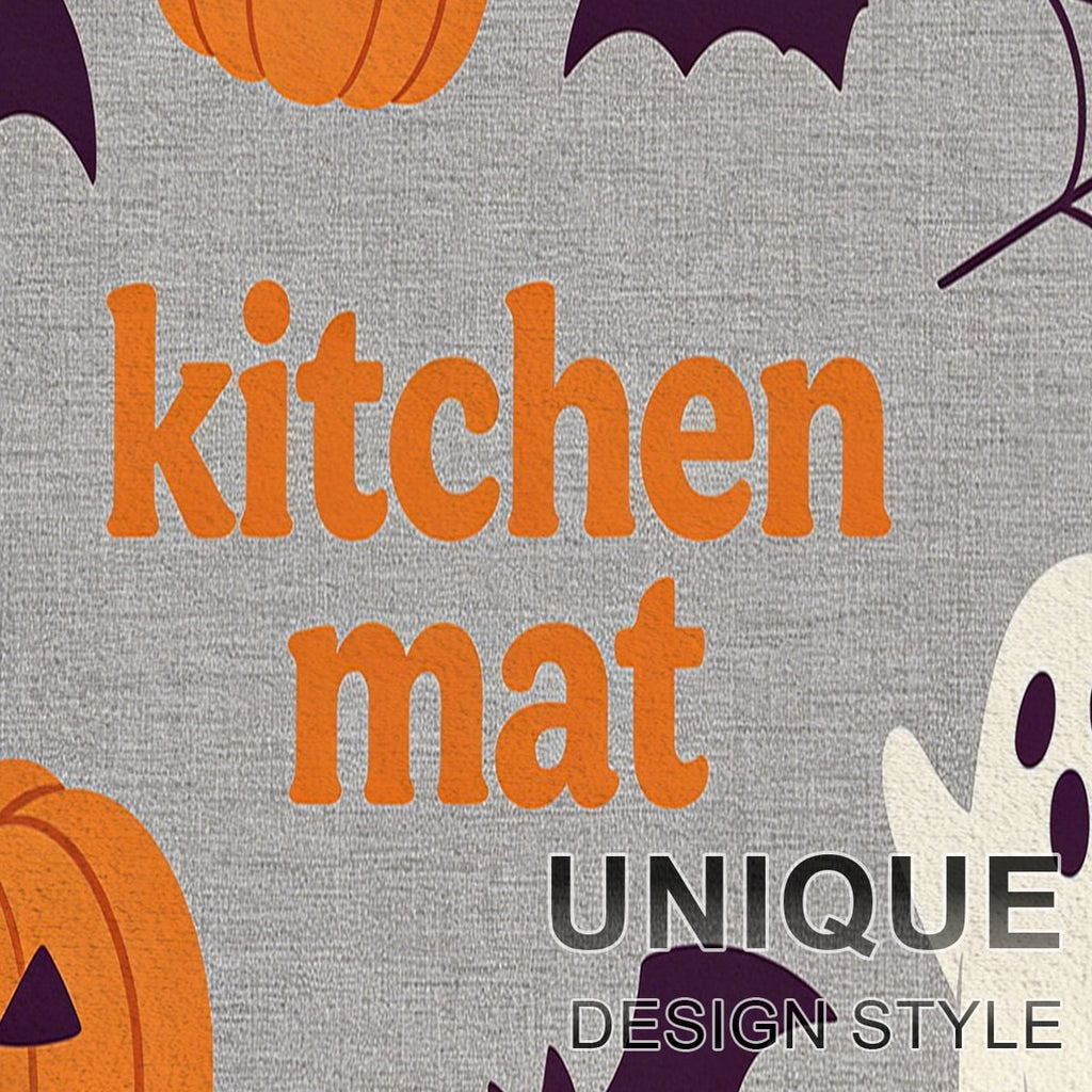 YIMEIS Halloween Pumpkin Lanterns 3Pcs Flannel Mat and Kitchen Rugs Set,Soft Non-slip,Perfect for Home Bathroom