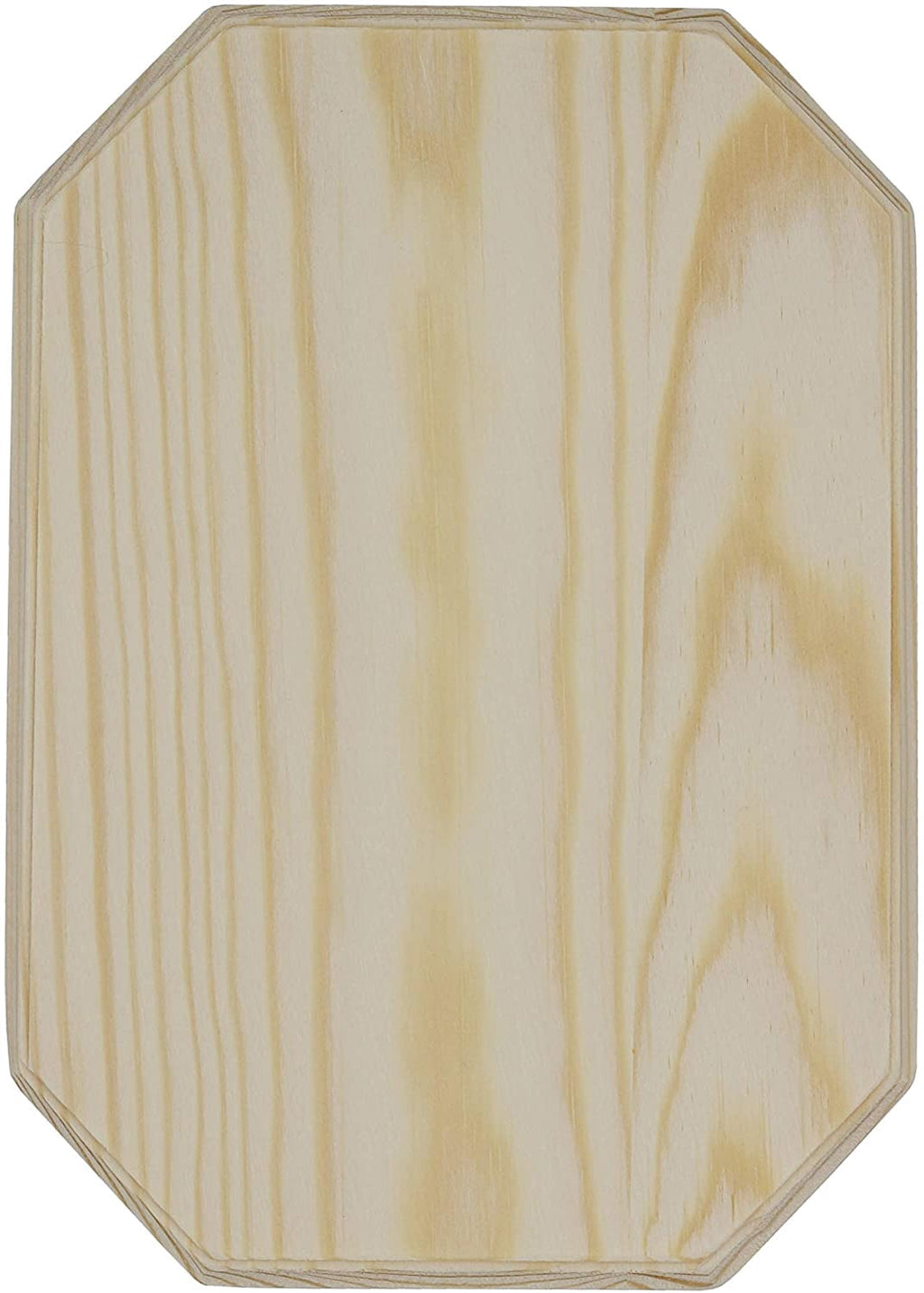 Creative Hobbies Unfinished Wood Plaques, 6.5 Inch x 4.5 Inch, 4 Assorted Shapes