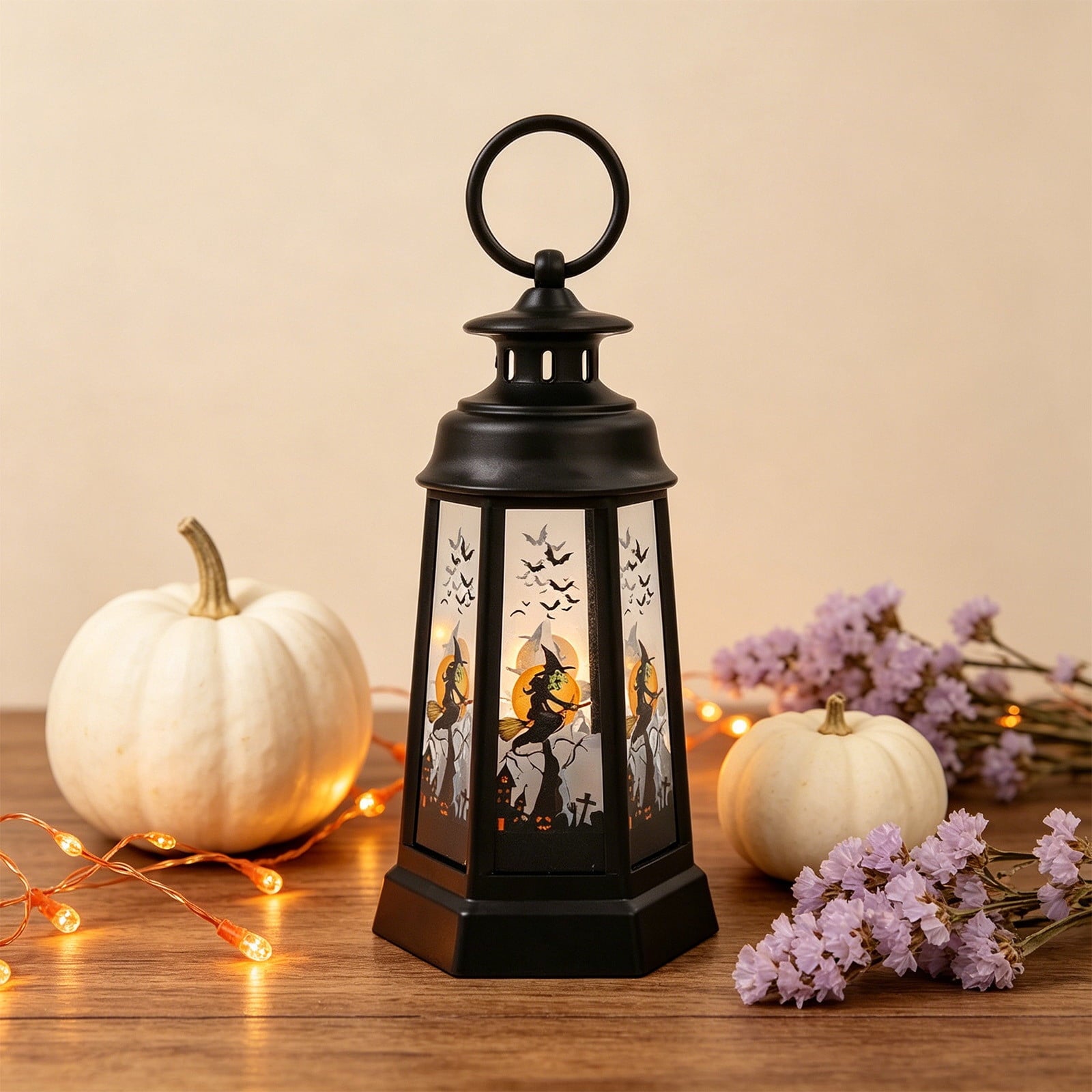 Djiypn Mini Lanterns 2Pack LED Small Lanterns Decorative Indoor Outdoor Hanging Lantern Decorative Candle Light Farmhouse Decor for Weddings Western Camping Party Halloween Christmas Decorations