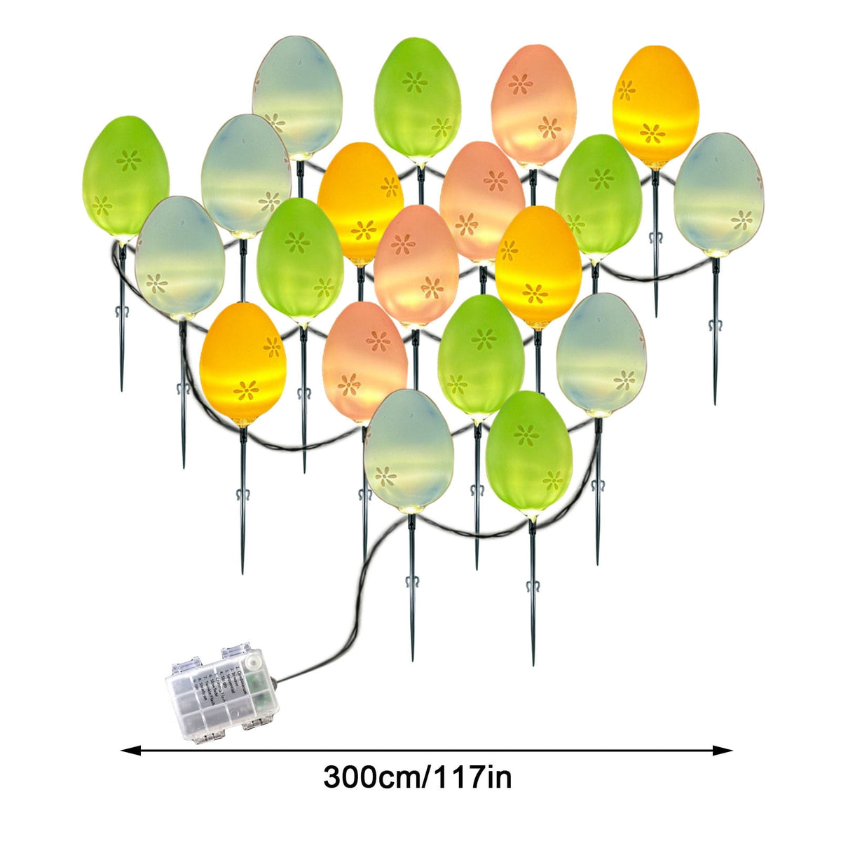 Stijggn 10 Easter Lights Outdoor Easter Decor LED Bunny Lights Plug in Easter Lights String for Indoor Outdoor Spring Decor & Easter Decor