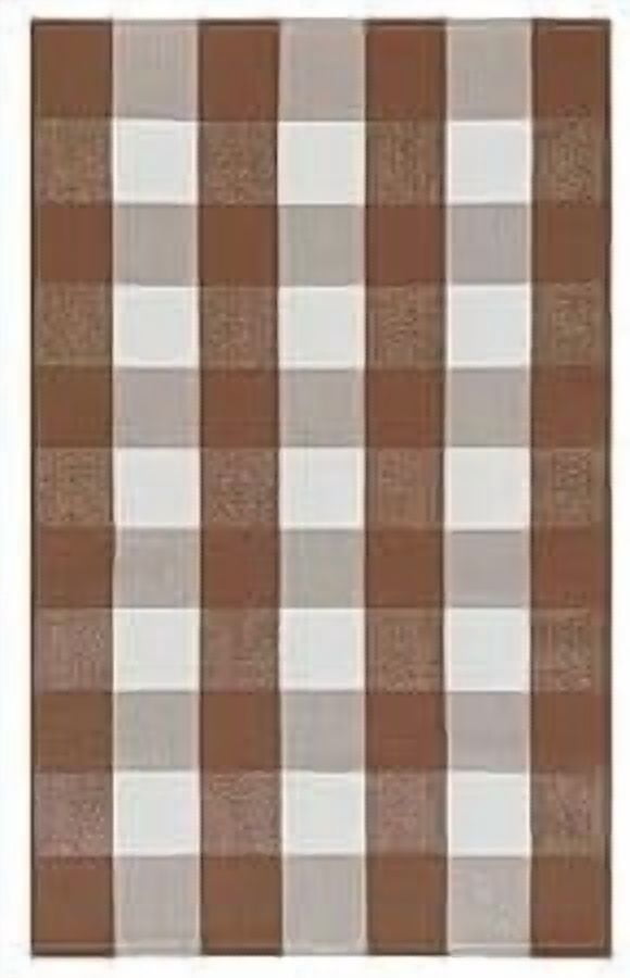 HearthHarmony Buffalo Plaid Area Rugs 2x3 Ft Brown and Black Checkered Rugs Washable Front Door Mat Hand Woven Cotton Outdoor Small Rug for Front Porch Kitchen Entryway Patio Bathroom