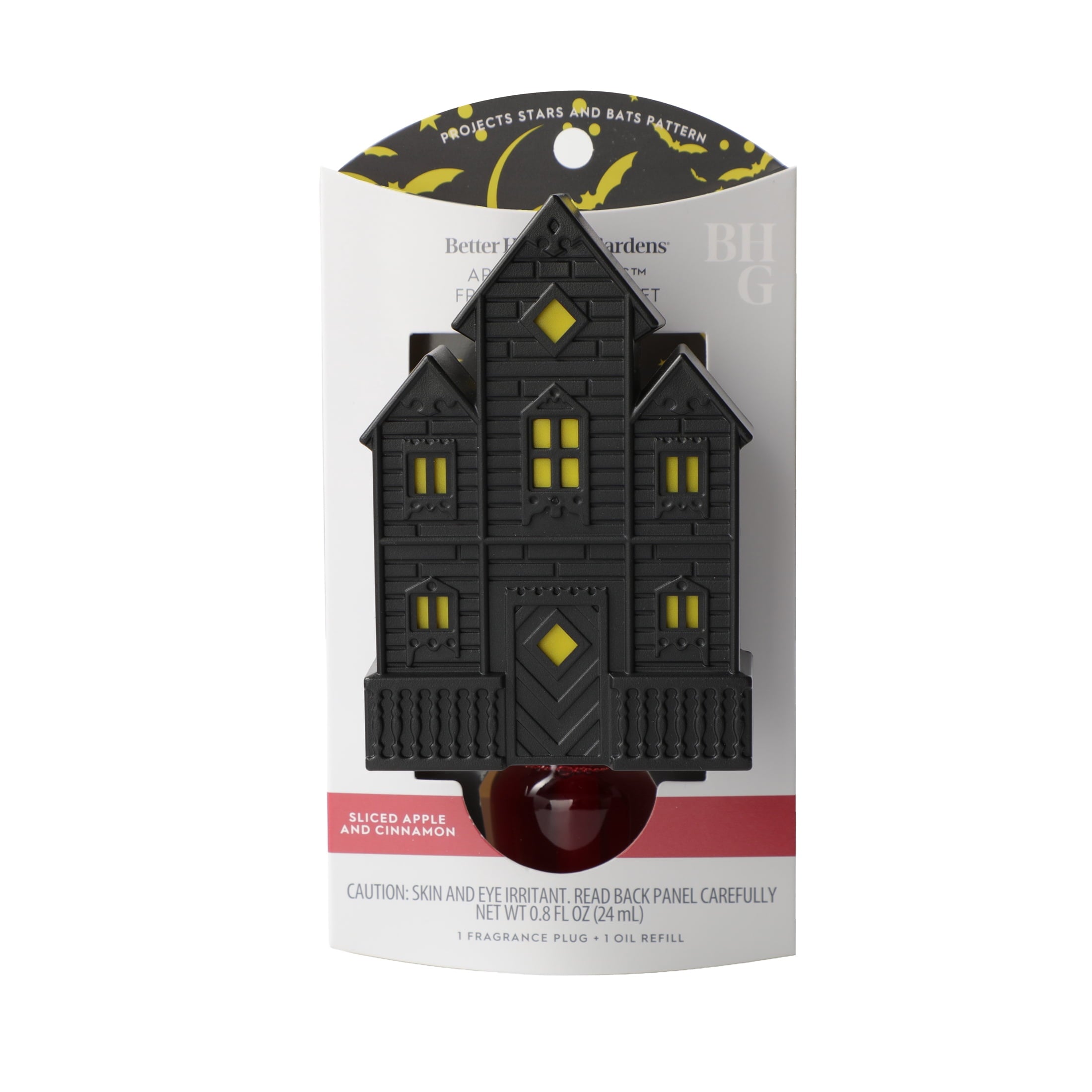 Better Homes & Gardens Aroma Accents Black House Fragrance Oil Plug-in, Spiced Apple Cinnamon