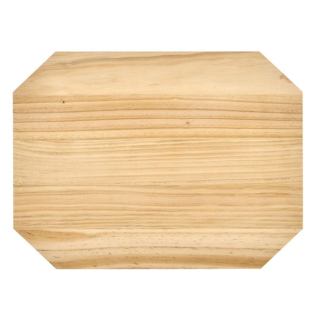 Plaid Wood Surfaces Pine Rectangle Plaque, 12" x 16"