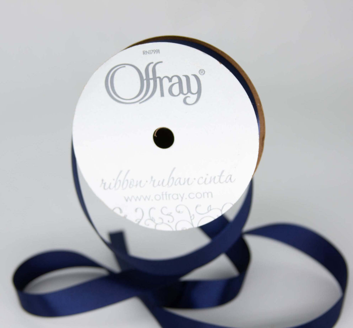 (3 pack) Offray Ribbon, Forest Green 5/8 inch Single Face Satin Polyester Ribbon, 18 feet