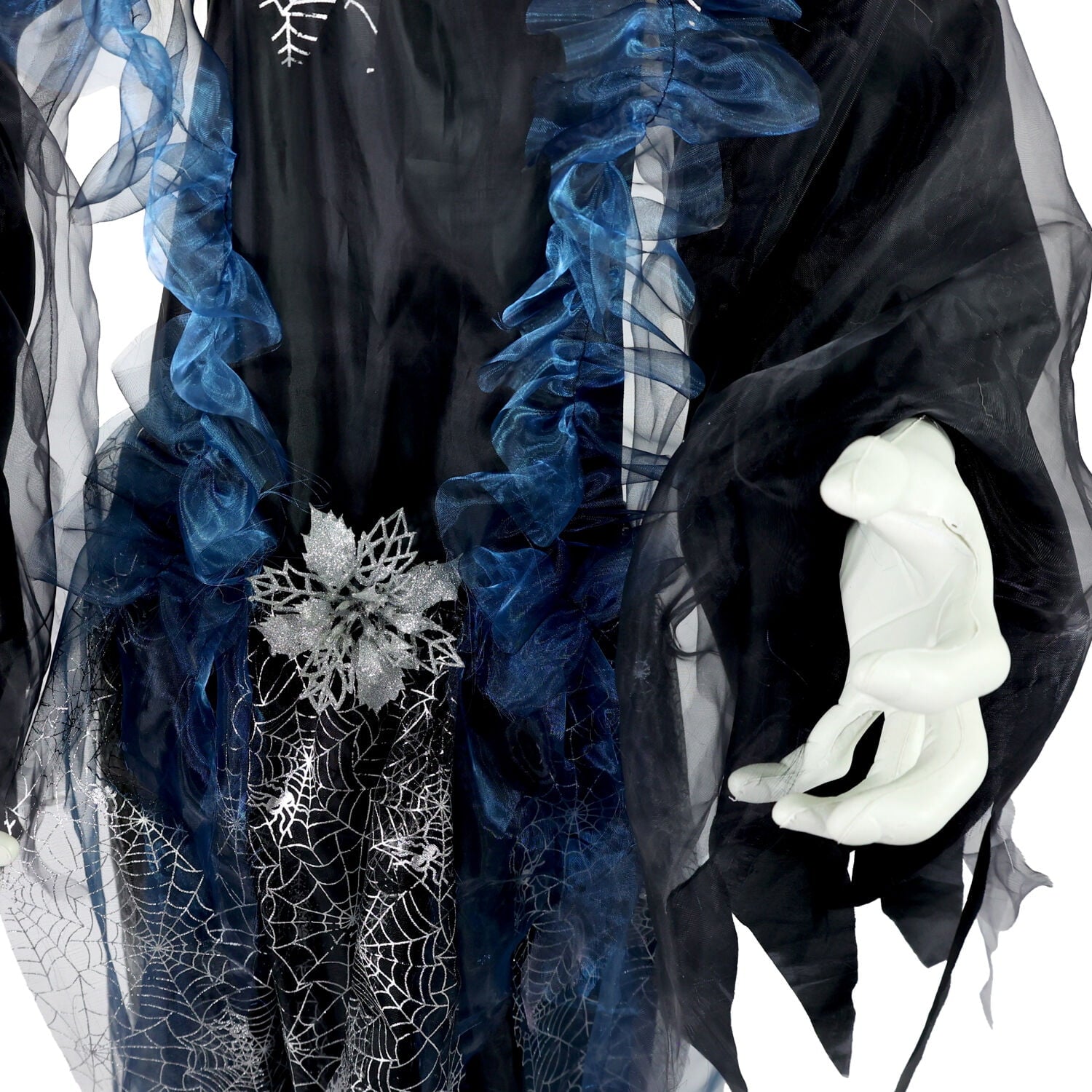 Haunted Hill Farm 6.5 Ft Life-Size Animatronic Bride Indoor/Outdoor Halloween Decoration, Multicolor, HHLADY-2FLSA