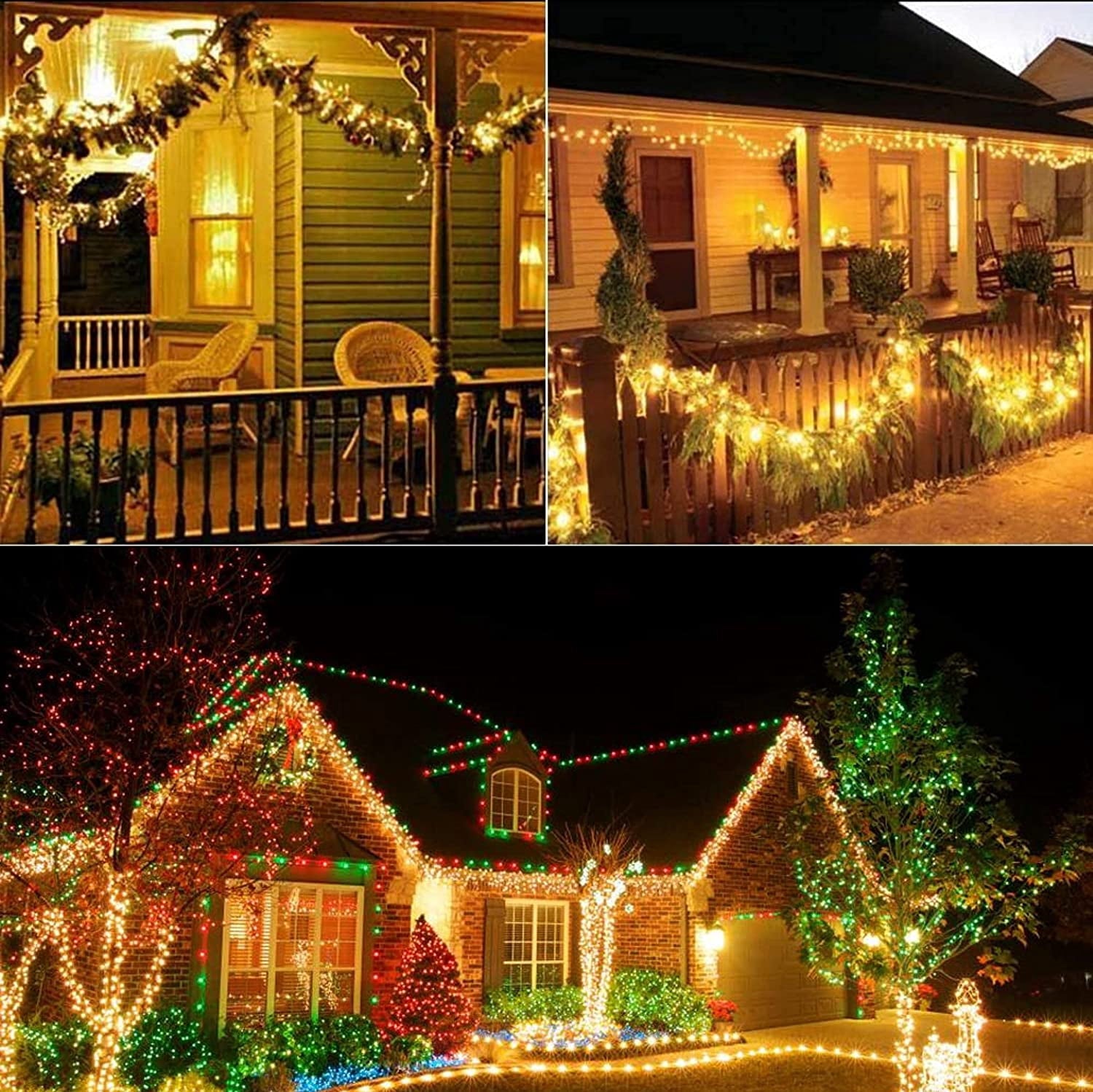 Purple Solar Fairy Lights Outdoor Waterproof, 4 Packs Each 33ft 100 LED Solar String Lights, 8 Modes Silver Wire Solar Twinkle Lights for Halloween Christmas Patio Garden