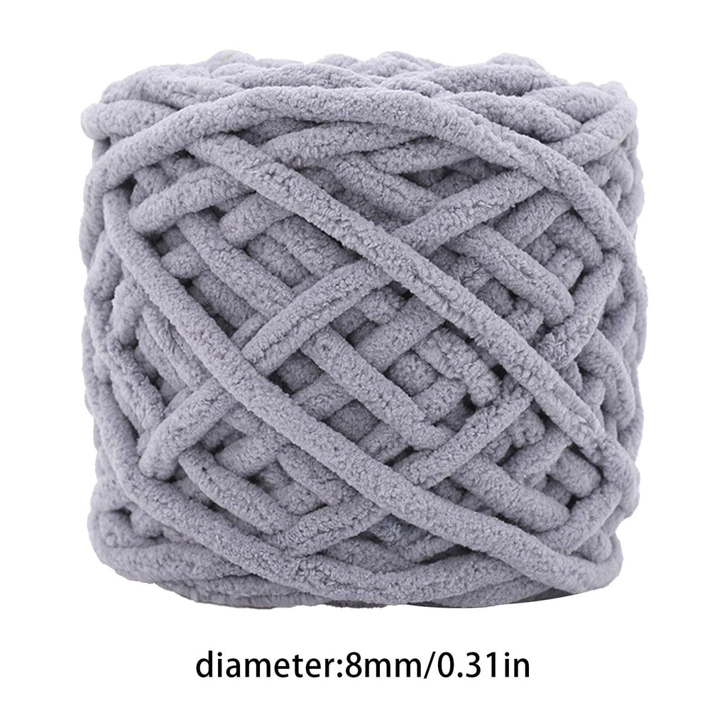 1 Pc Blanket Yarn Chunky Knit Chenille Yarn Soft Velvet Yarn Crochet Knitting Blanket Yarn DIY Craft for Knit Sweaters, Blankets, Shoes, Scarves, Clothes, Dark Green