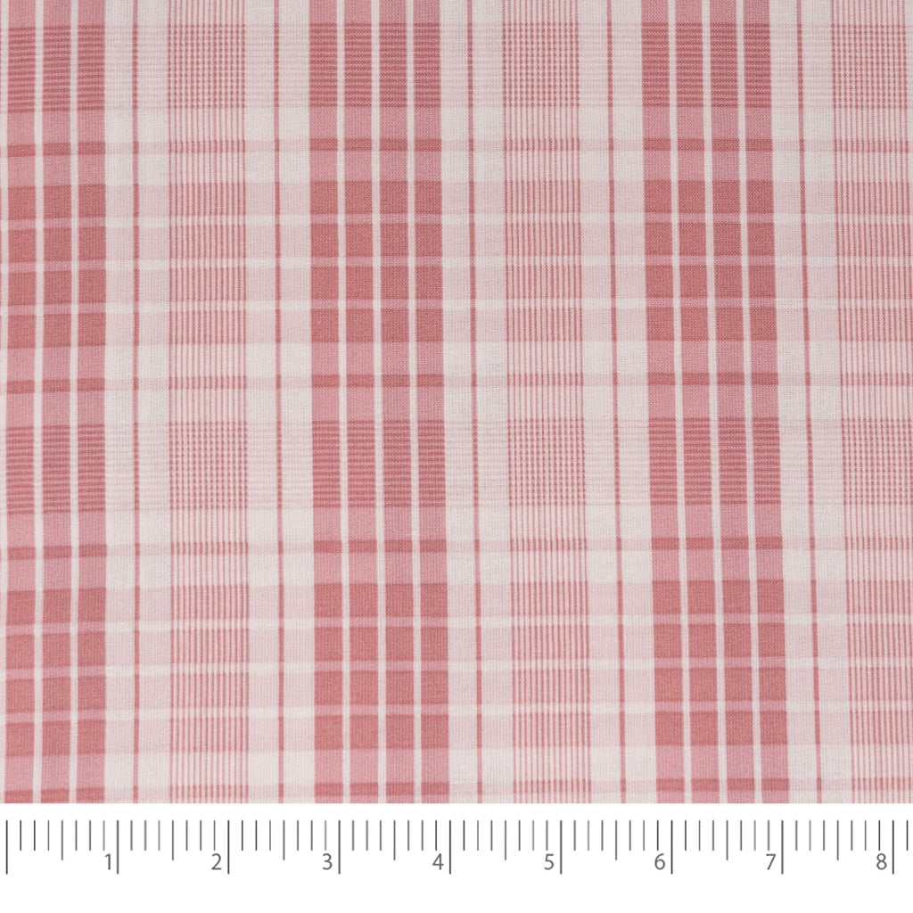 Waverly Inspirations 1 Yard Cut 100% Cotton Fabric, Plaid Tea Rose, 44 in Wide