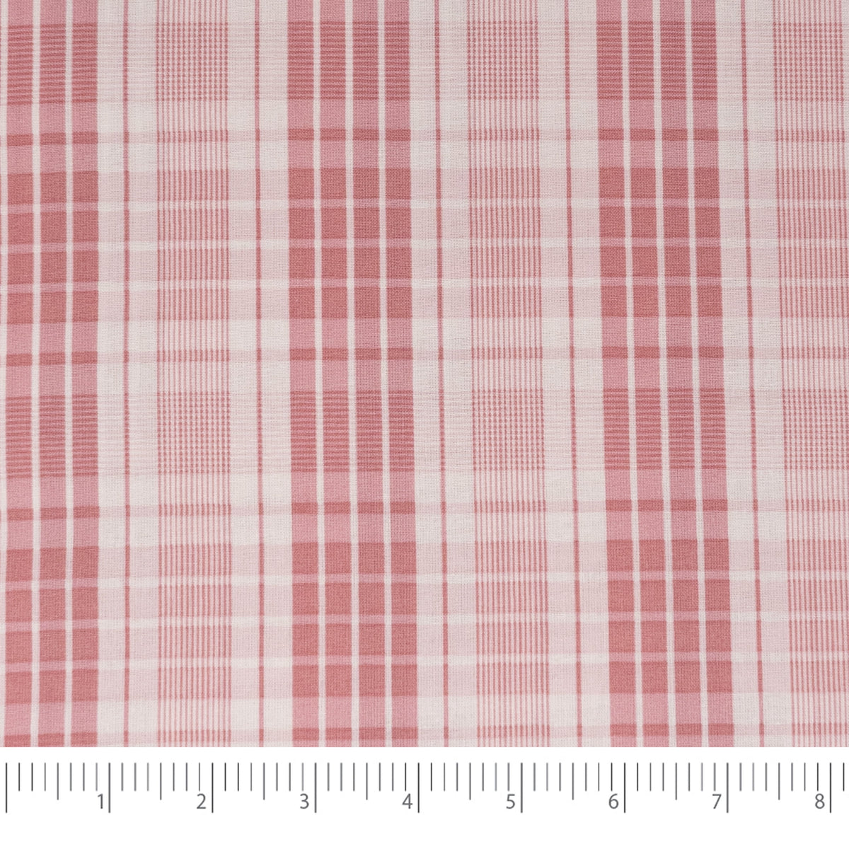 Waverly Inspirations 1 Yard Cut 100% Cotton Fabric, Plaid Tea Rose, 44 in Wide