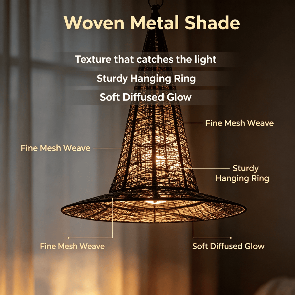 Stijggn Witch Hat Lights Halloween Glowing Lights, Waterproof Hanging Witch Hat Decorations, Warm Light Festival Ornaments for Indoor Outdoor Yard Garden Party Halloween Decor