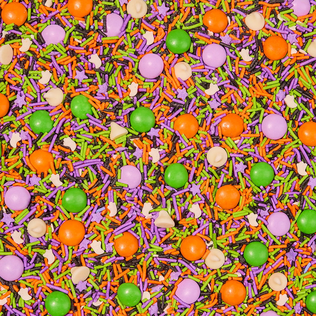 Fancy Sprinkles Halloween Baking Confetti with Sprinkles and Chocolate Candy Pieces, 8 oz Bag