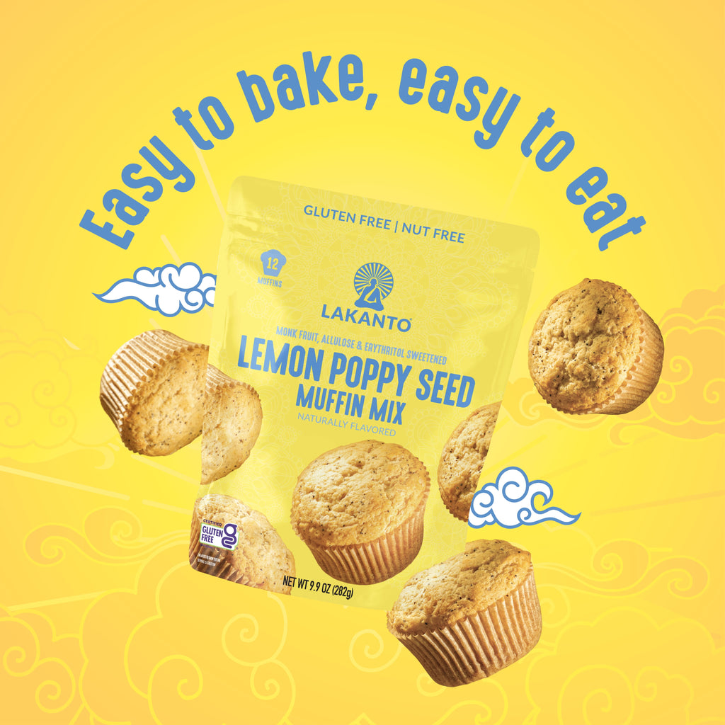 Lakanto Pumpkin Spice Muffin Mix - Sweetened with Monk Fruit and Allulose, Erythritol -8 Oz