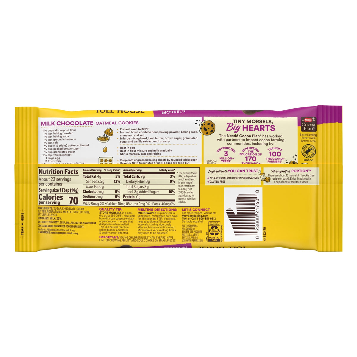 Nestle Toll House Milk Chocolate Regular Baking Chips, 11.5 oz Bag