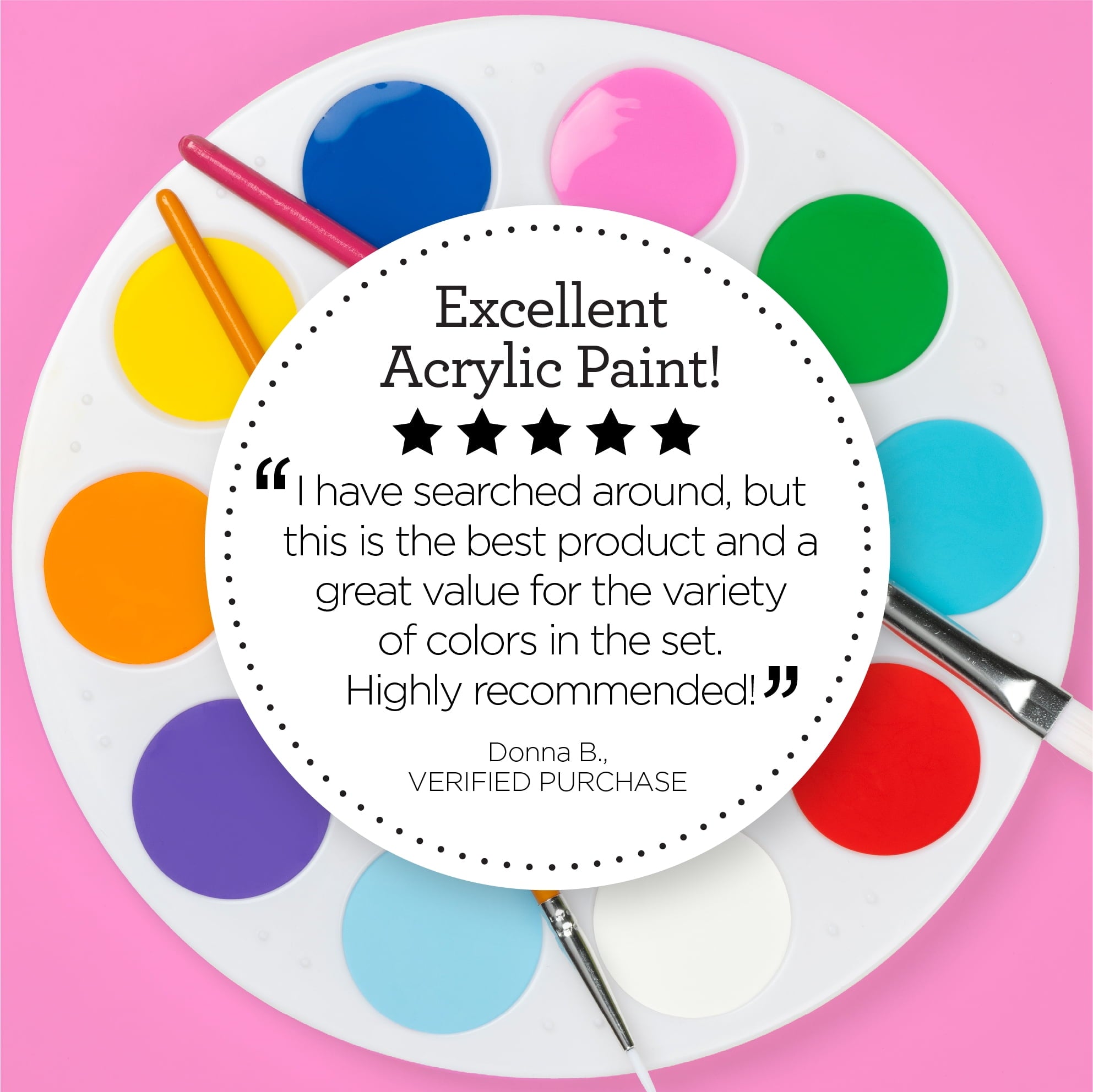 Apple Barrel Acrylic Craft Paint, Matte Finish, Essentials, 2 fl oz, 12 Piece